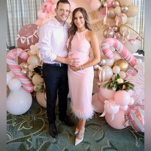 Likely Chandler Midi Dress in Rose Shadow Size 8